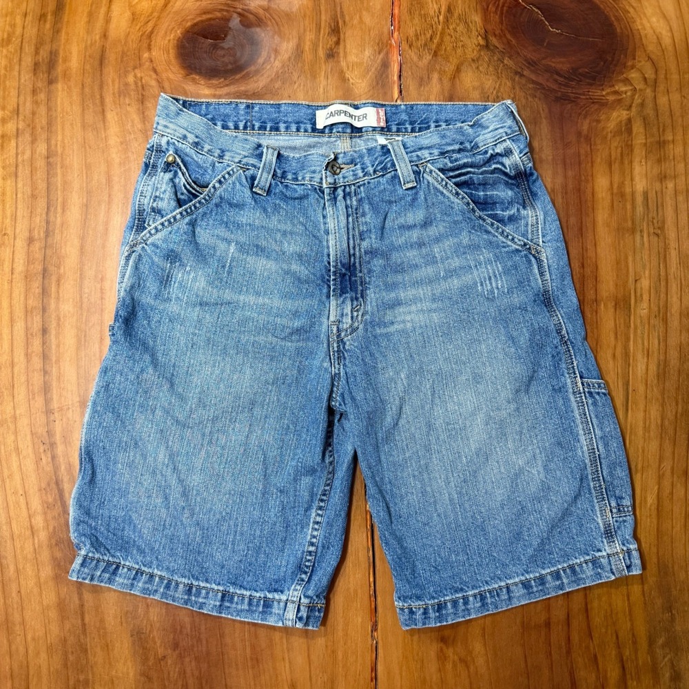 Vintage Y2K Levi's Carpenter Mens Shorts Jorts 33 Baggy Denim YY23